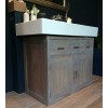 Massivholz Waschtisch Lusso Teak